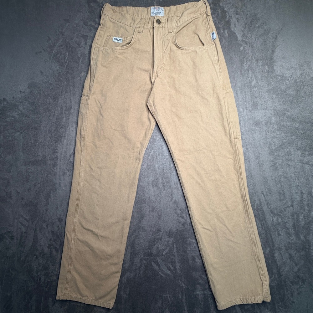 Tyndale FR Carpenter Pants Mens 31x30 Khaki Flame Resistant Arc Rated CAT 2 USA